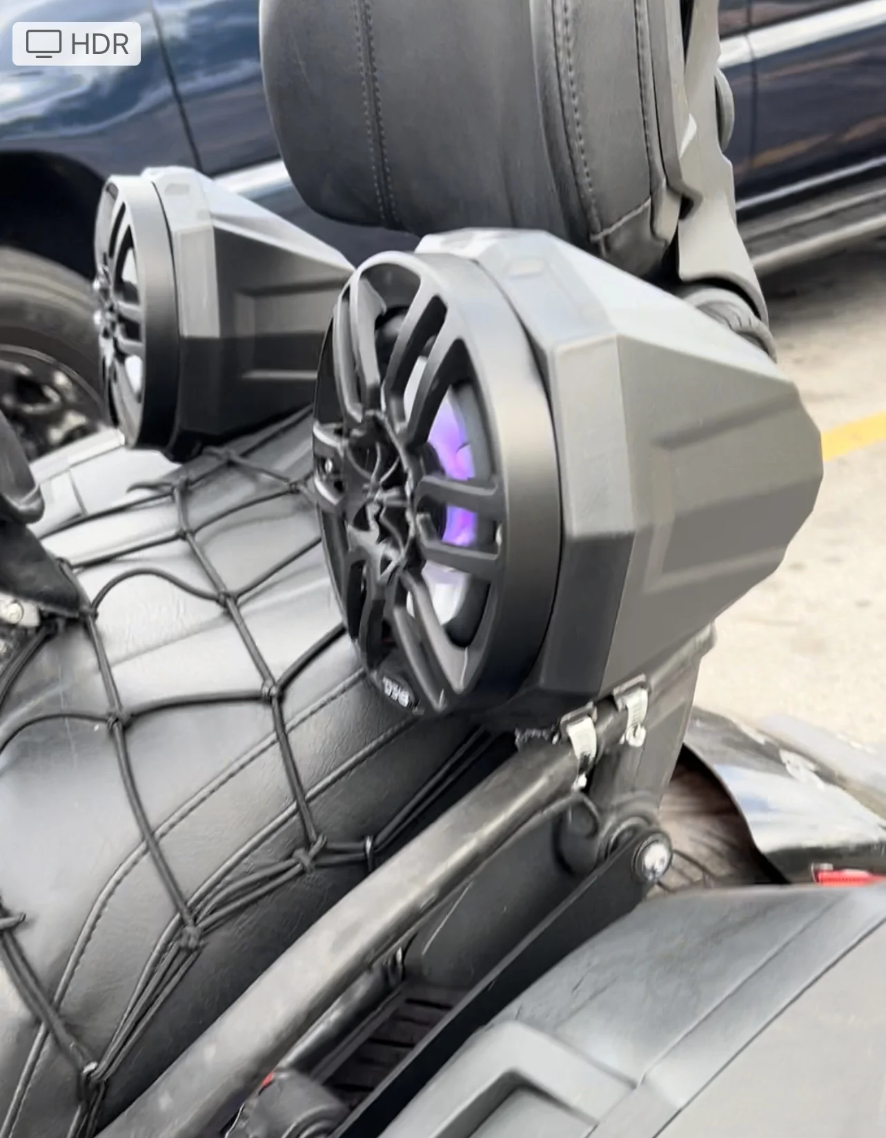 Custom tower speaker pods installed by AUDIO MASTERS INC